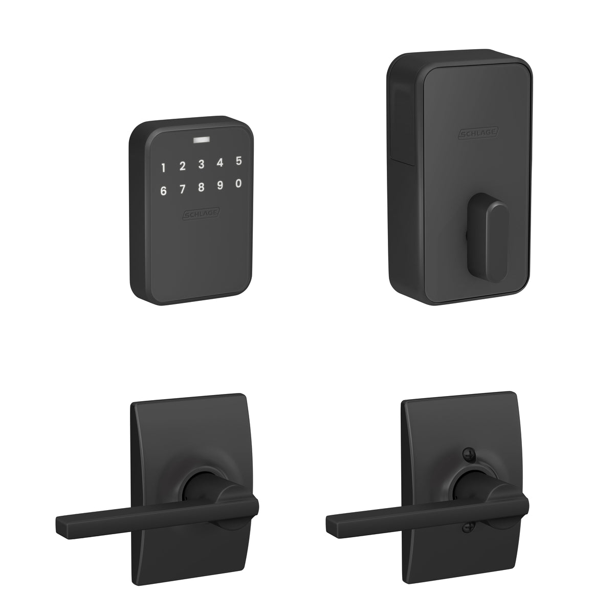 Schlage Sense Pro™ Smart Deadbolt and Latitude Lever with Century Trim