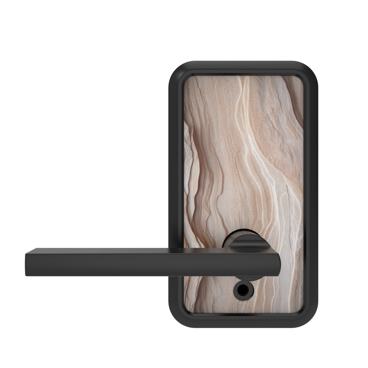 The Natural Mosaic Collection with Latitude Lever in Matte Black